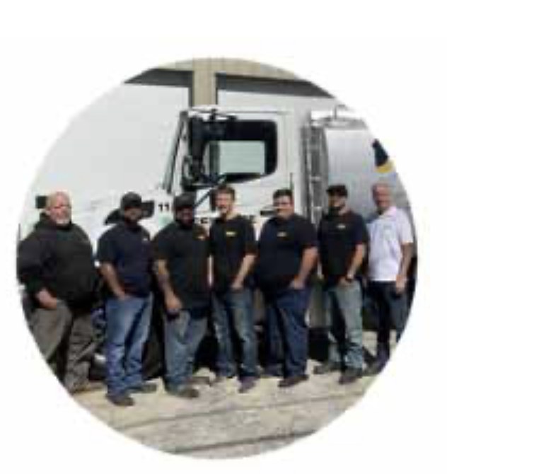 The Pricerite Oil team in front of a delivery truck