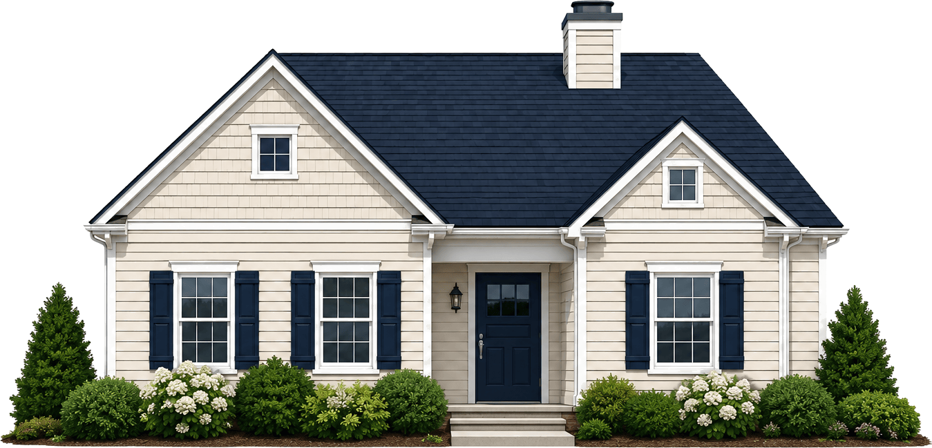Illustration of a home viewed from the street